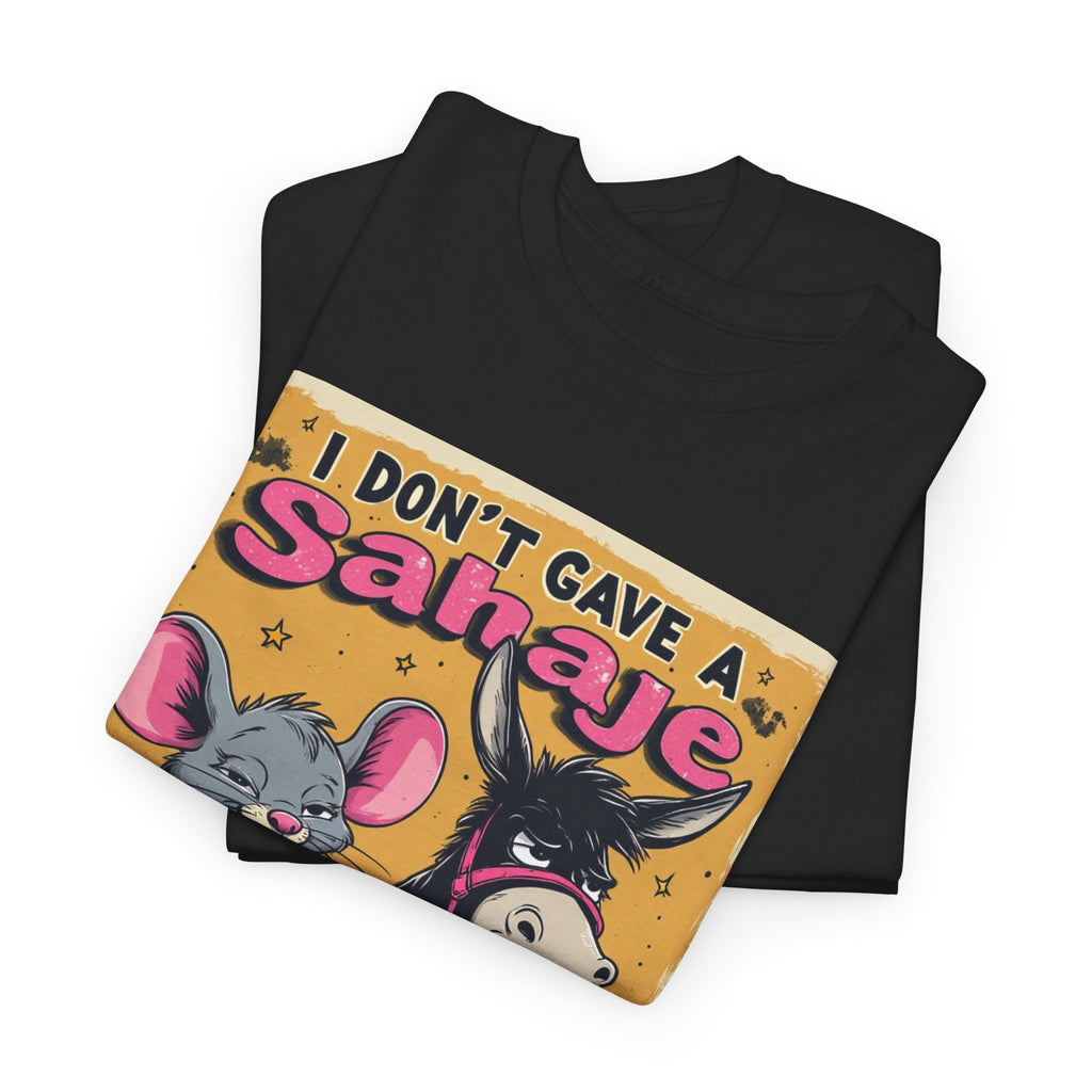 I Don't Give A Snair! Tee — Funny Mouse & Cat Graphic T-Shirt