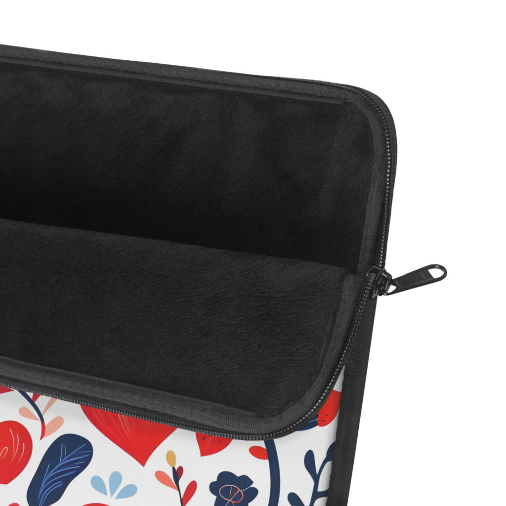 Floral Laptop Sleeve, Colorful Laptop Case, Flower Pattern Tech Bag, Valentine's Day Gift, Stylish MacBook Cover, Boho Chic Computer Sleeve