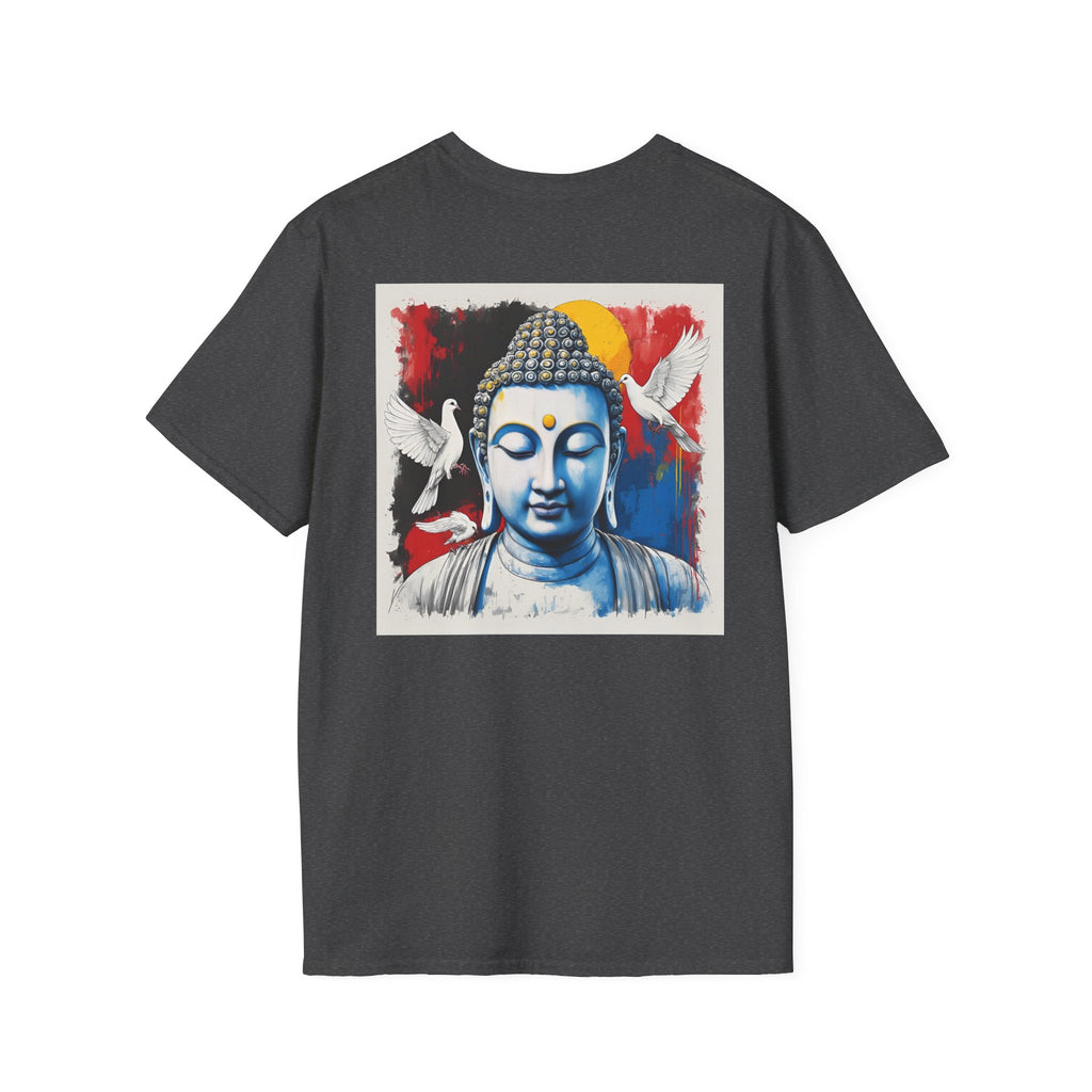 Buddha & Doves Graphic T-Shirt — Peaceful Zen Meditation Tee