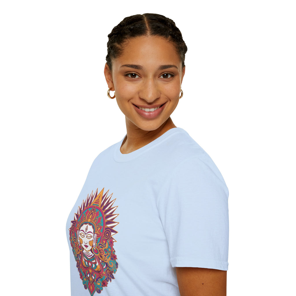 Mystic Goddess Mandala T-Shirt — Colorful Boho Spiritual Tee