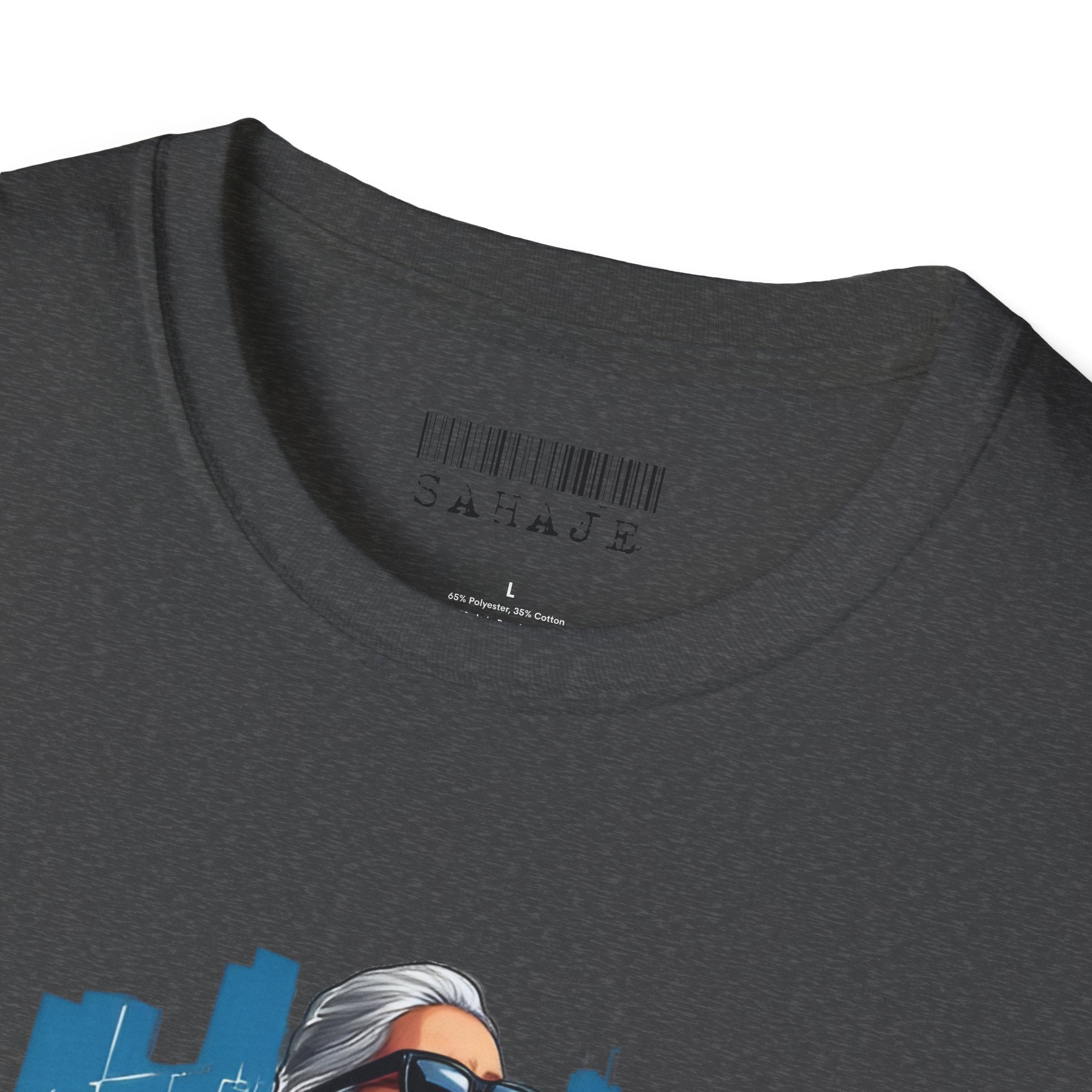 Newa Maicha Riding Scooter T-Shirt – Newari Woman in New York Graphic Tee, Cultural & Urban Design