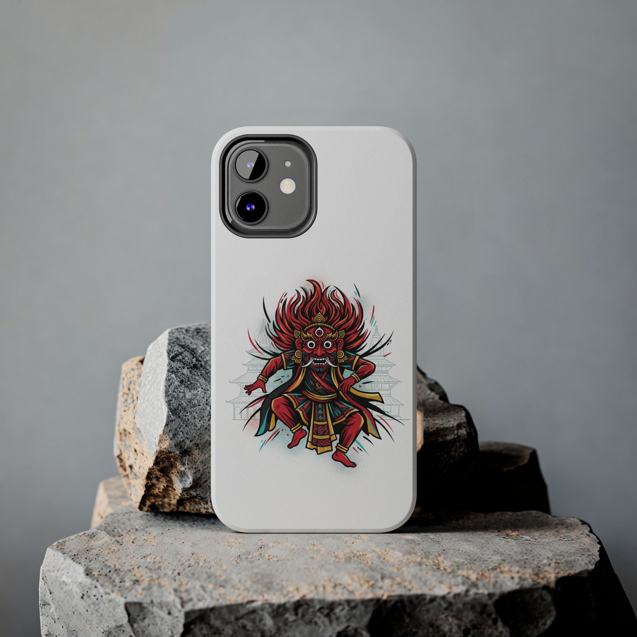 Bhairava Tough Phone Case — Bold Hindu Deity Protective Cover