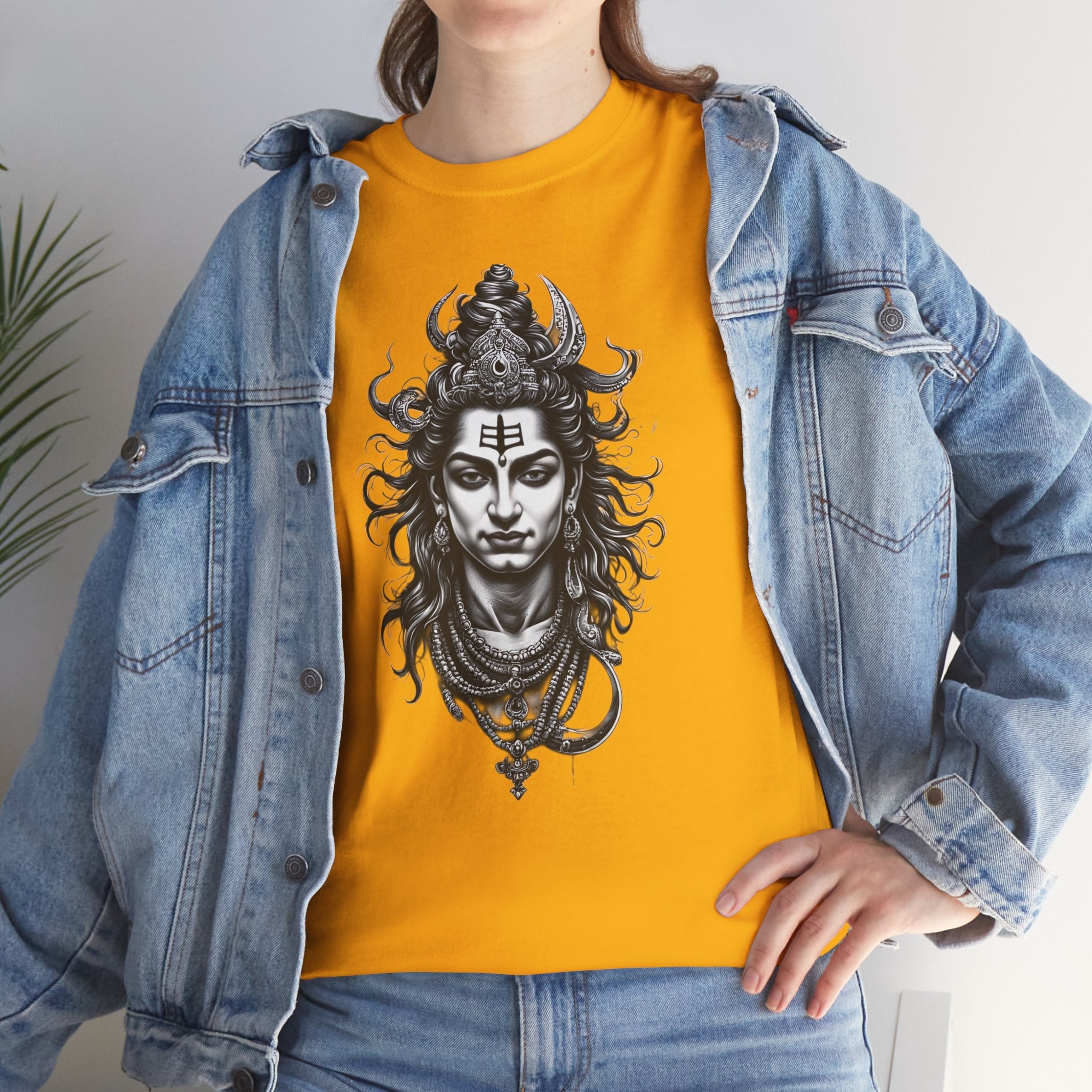 Shiva Portrait Tee — Hindu God Shiva Graphic T-Shirt