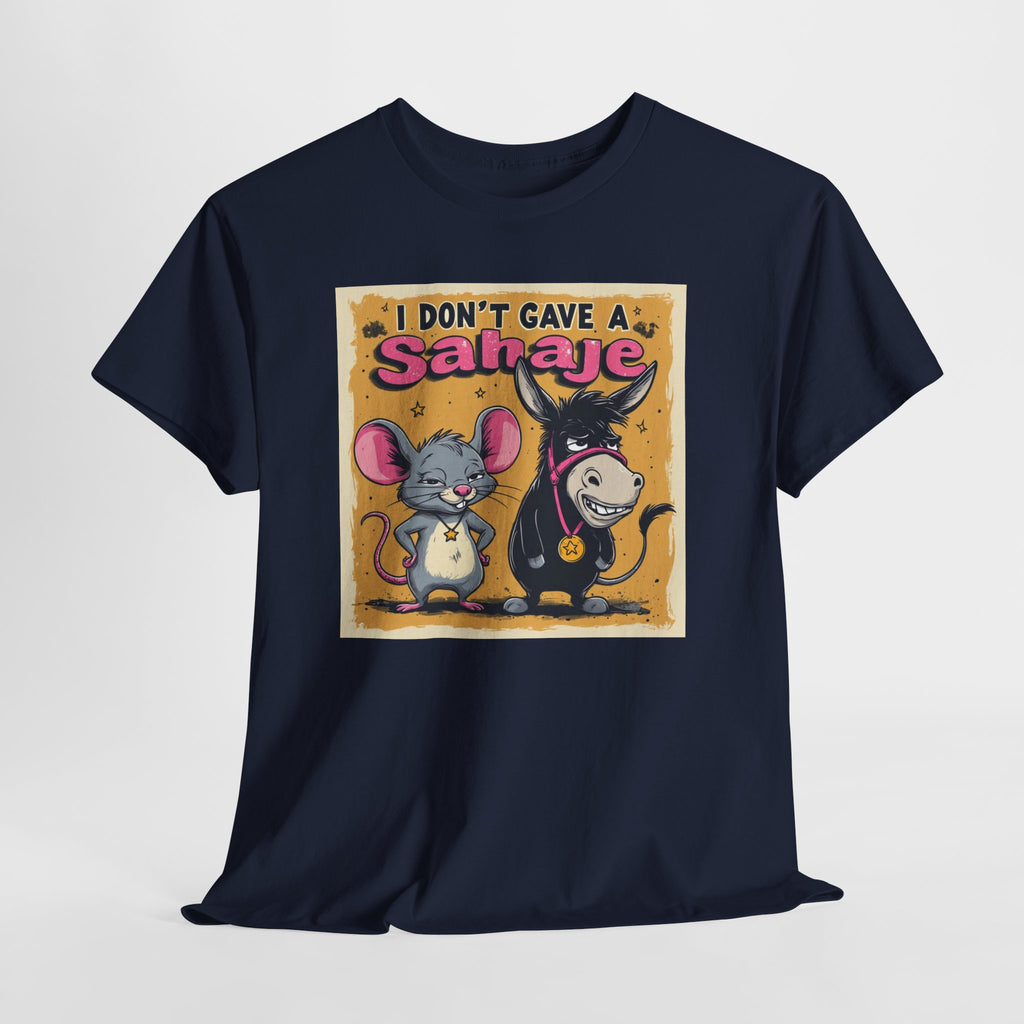 I Don't Give A Snair! Tee — Funny Mouse & Cat Graphic T-Shirt