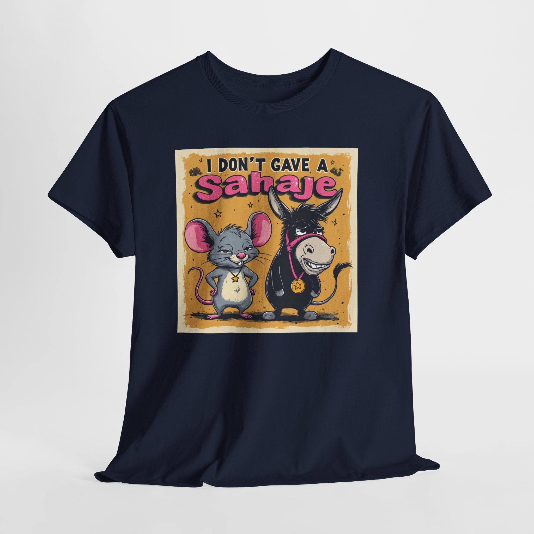 I Don't Give A Snair! Tee — Funny Mouse & Cat Graphic T-Shirt