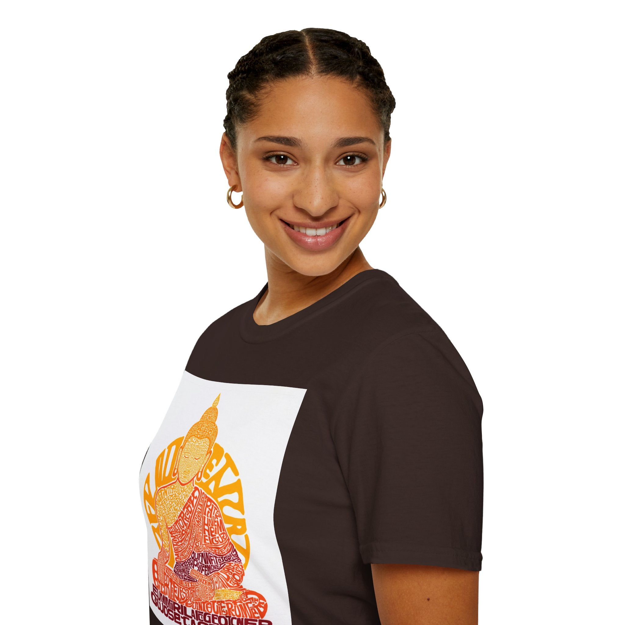 Buddha Graphic Tee — Retro Sun Meditation Shirt