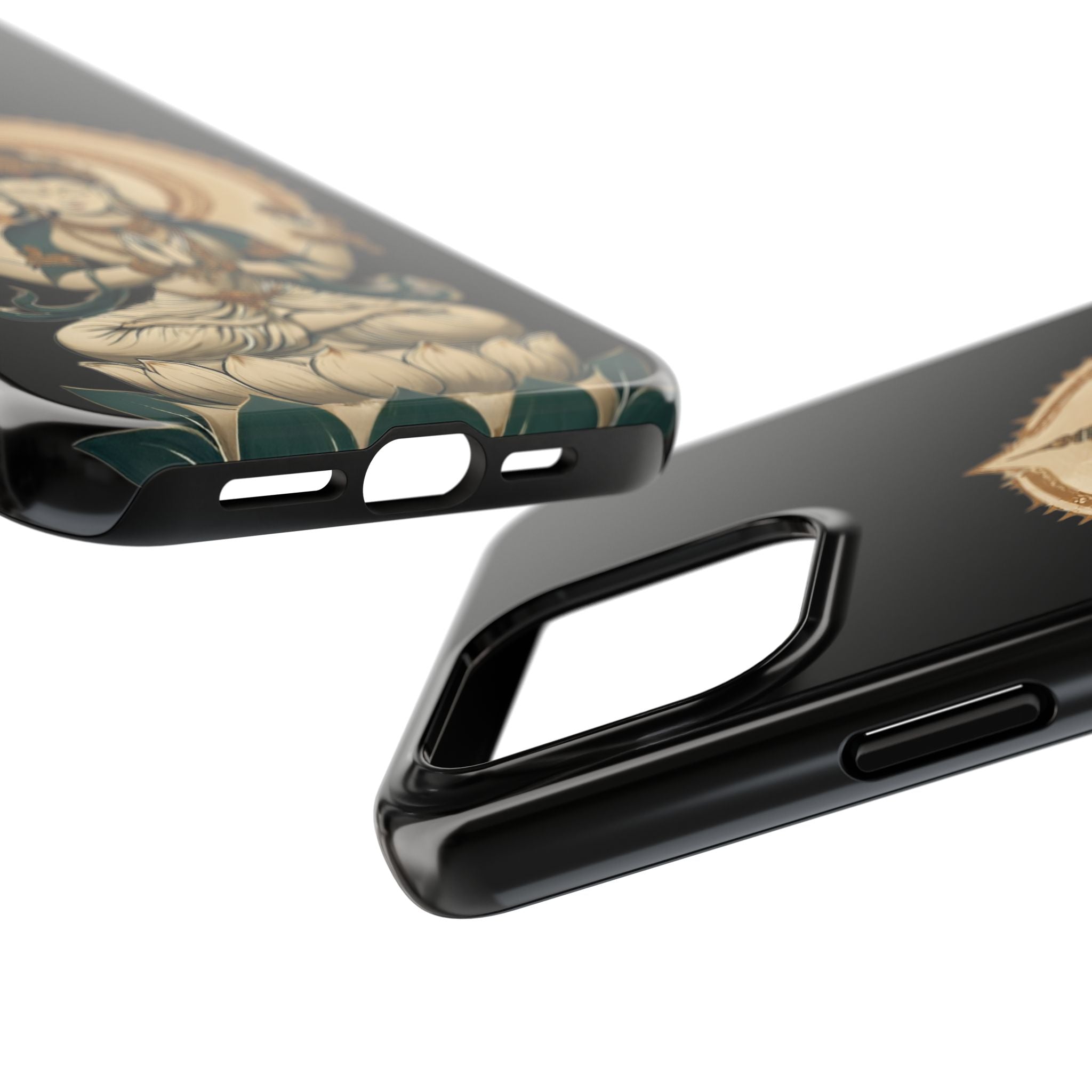 Bodhisattva Lotus Tough Phone Case — Protective Buddhist Meditation Phone Cover