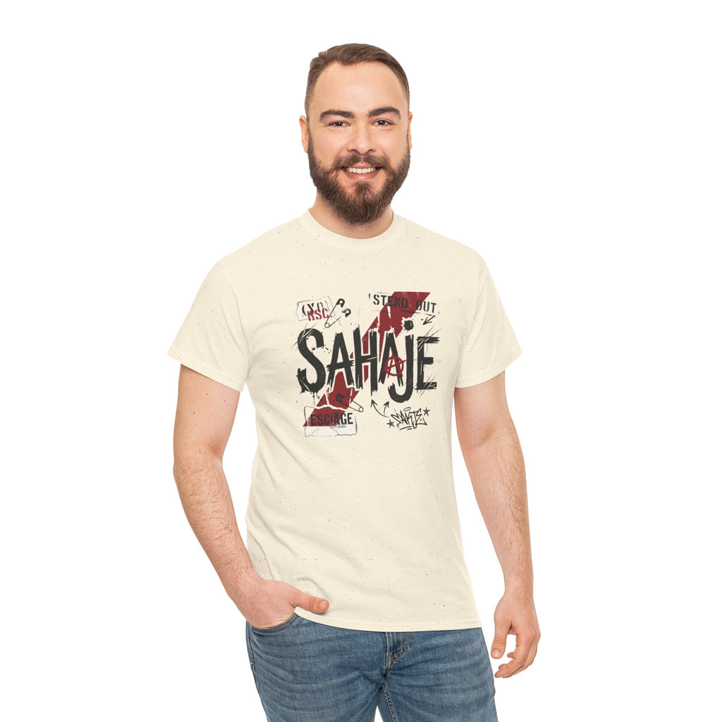 Sahaje Graphic Tee — Street Art Urban Casual T-Shirt