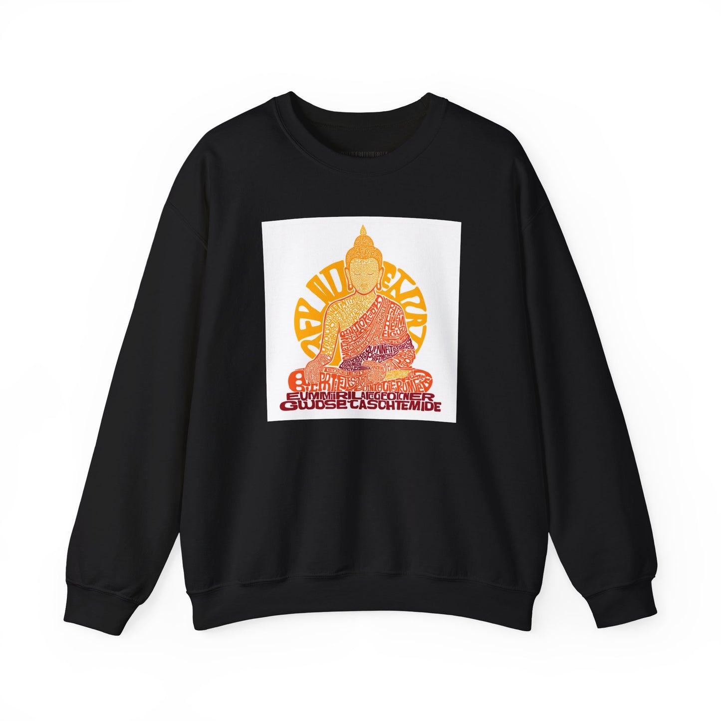 Buddha Graphic Sweatshirt — "Choose Compassion" Meditation Crewneck