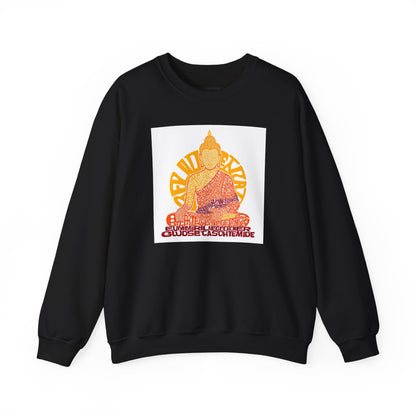 Buddha Graphic Sweatshirt — "Choose Compassion" Meditation Crewneck