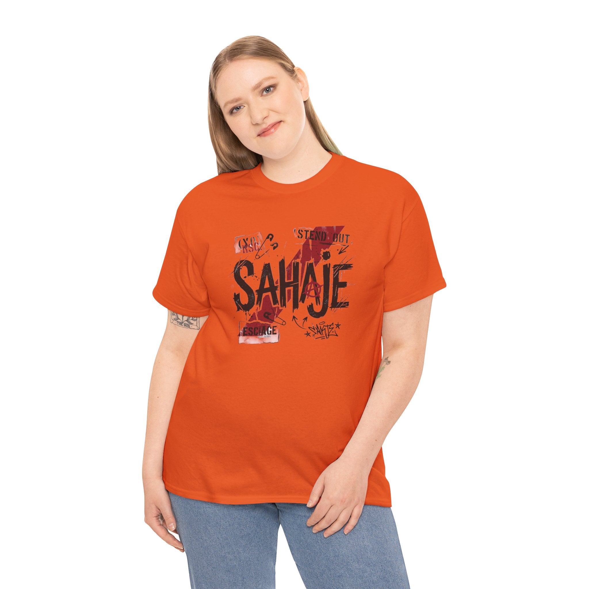 Sahaje Graphic Tee — Street Art Urban Casual T-Shirt