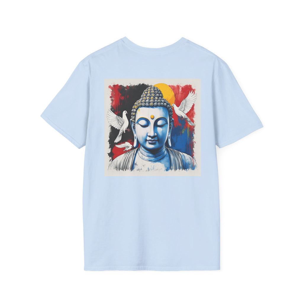 Buddha & Doves Graphic T-Shirt — Peaceful Zen Meditation Tee