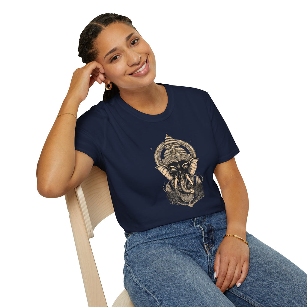 Elephant Mandala T-Shirt — Spiritual Ganesha Graphic Tee
