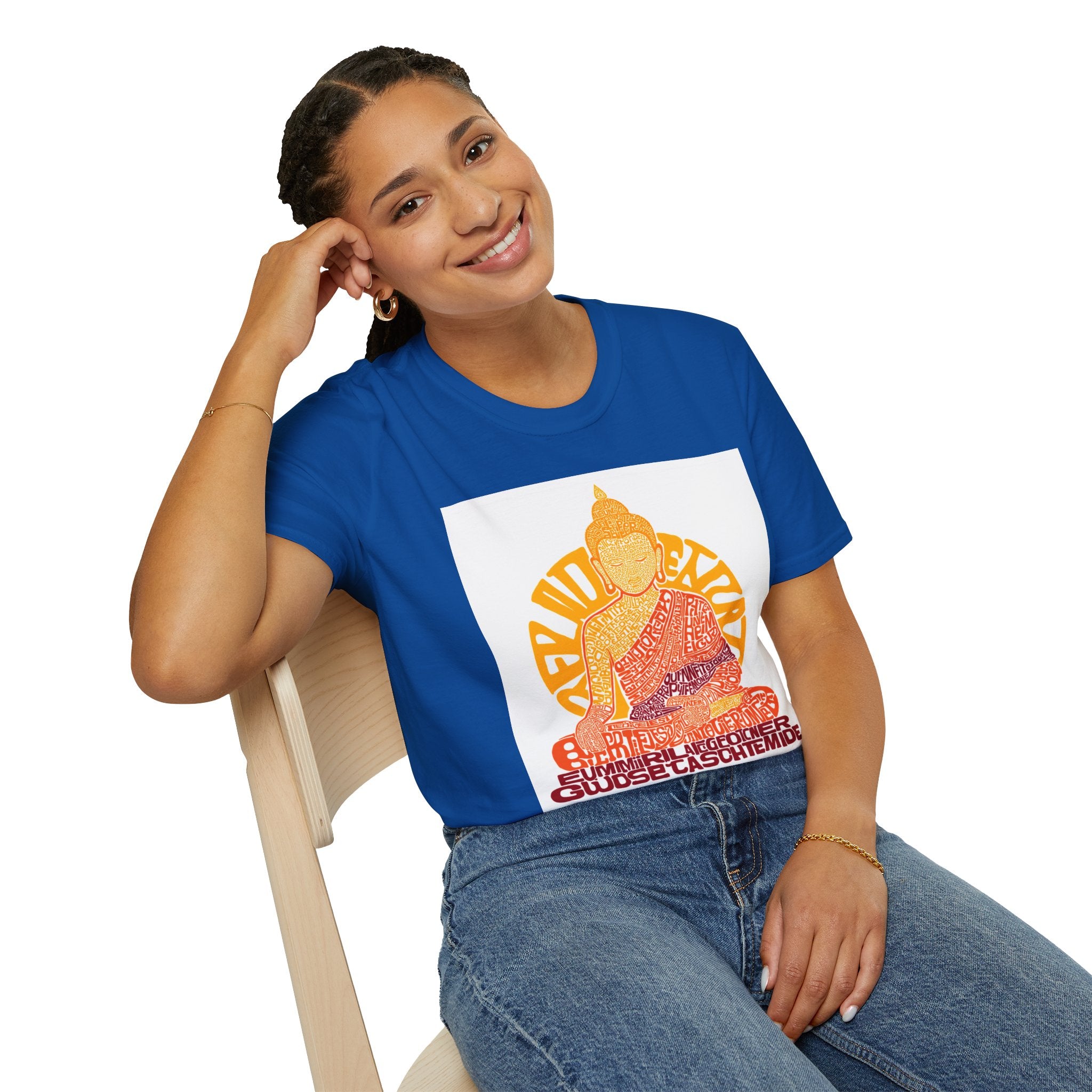 Buddha Graphic Tee — Retro Sun Meditation Shirt