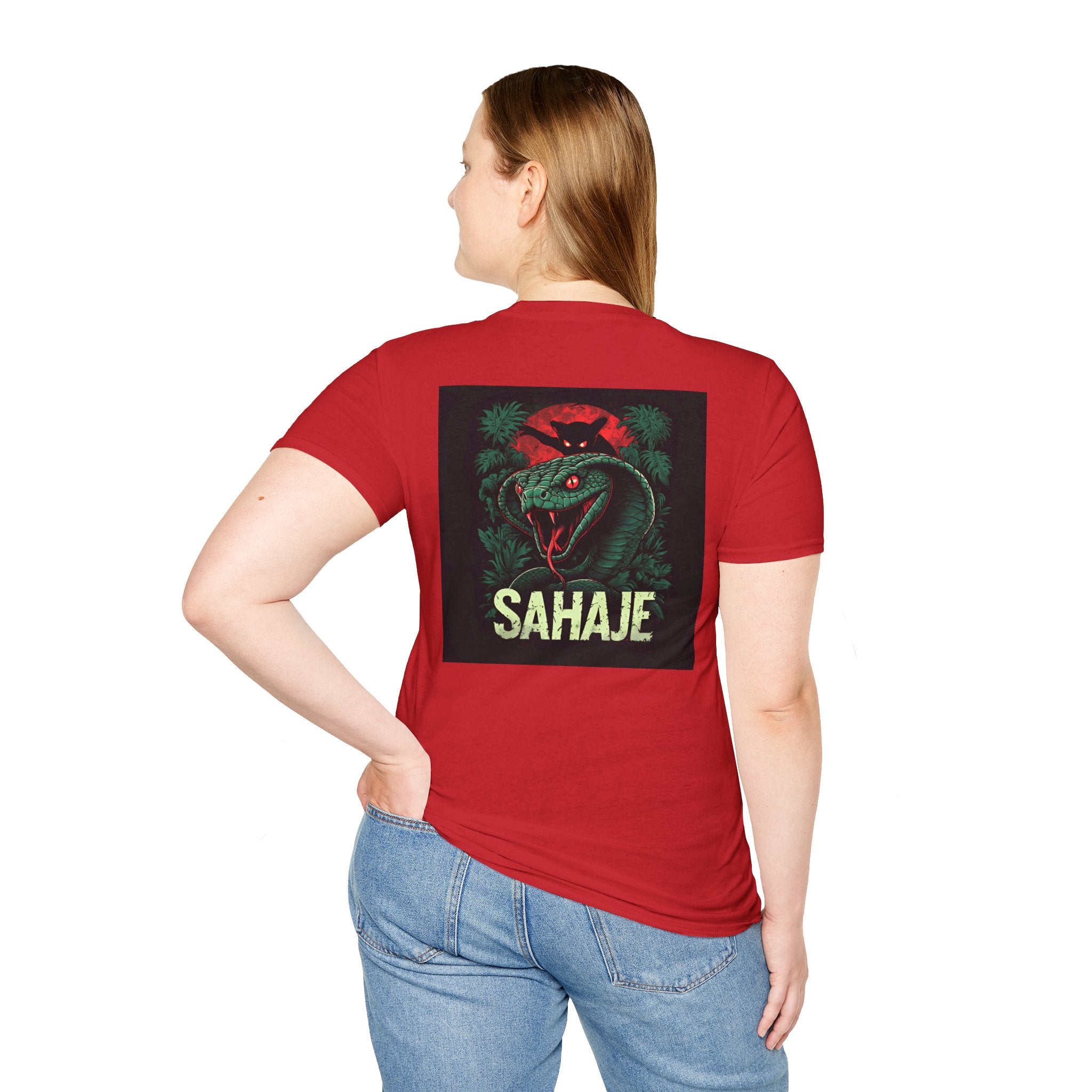 Black Cobra & Panther T-Shirt – Fierce Serpent & Big Cat Graphic Tee, Edgy Streetwear Design