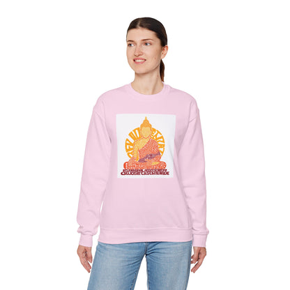 Buddha Graphic Sweatshirt — "Choose Compassion" Meditation Crewneck