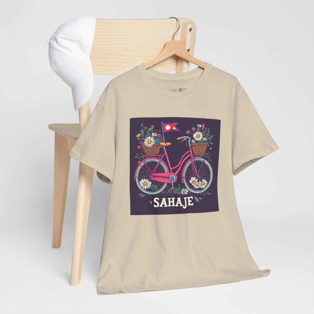 Sahaje Floral Bicycle T‑Shirt