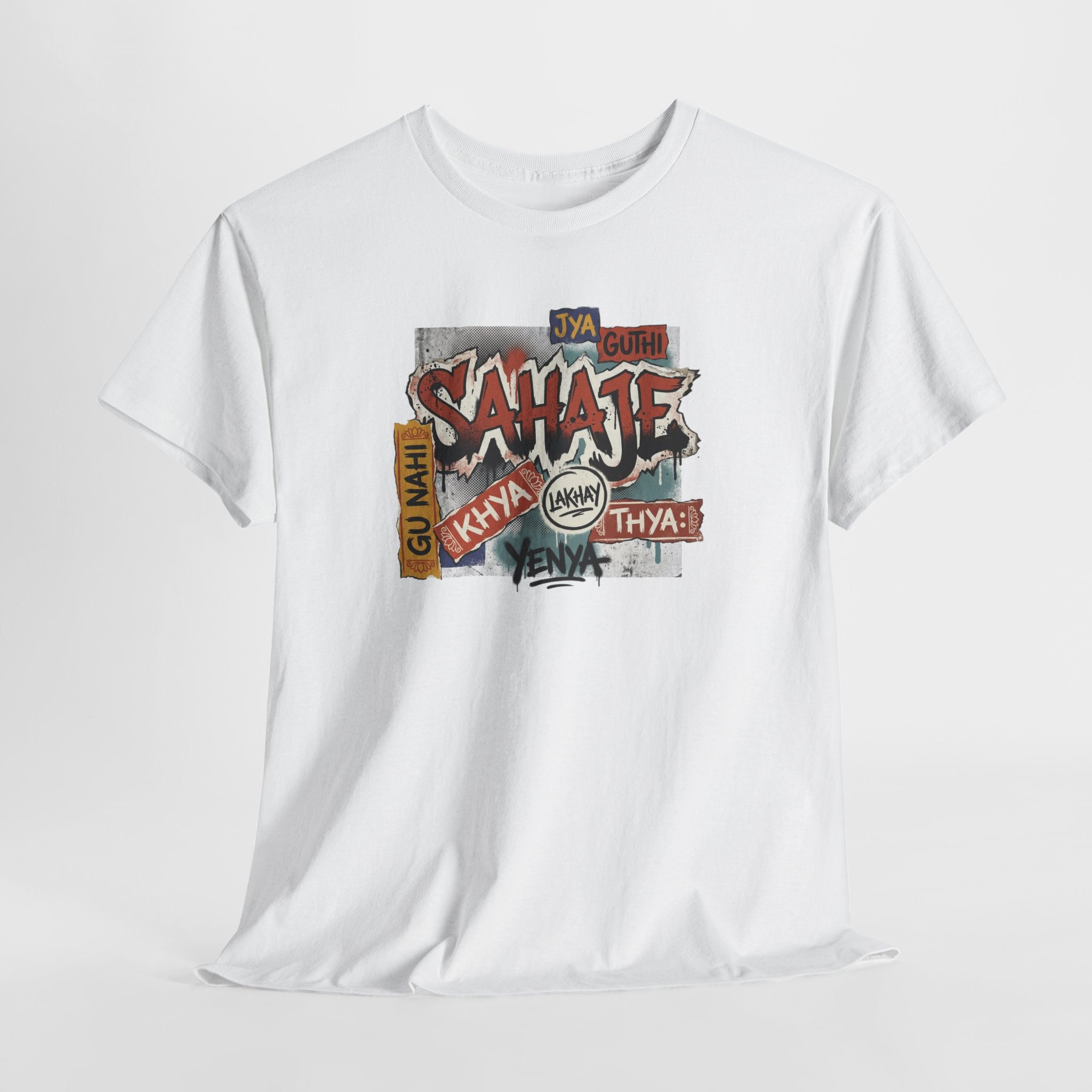 Shahje Graffiti Logo Tee - Urban Retro Streetwear T-Shirt