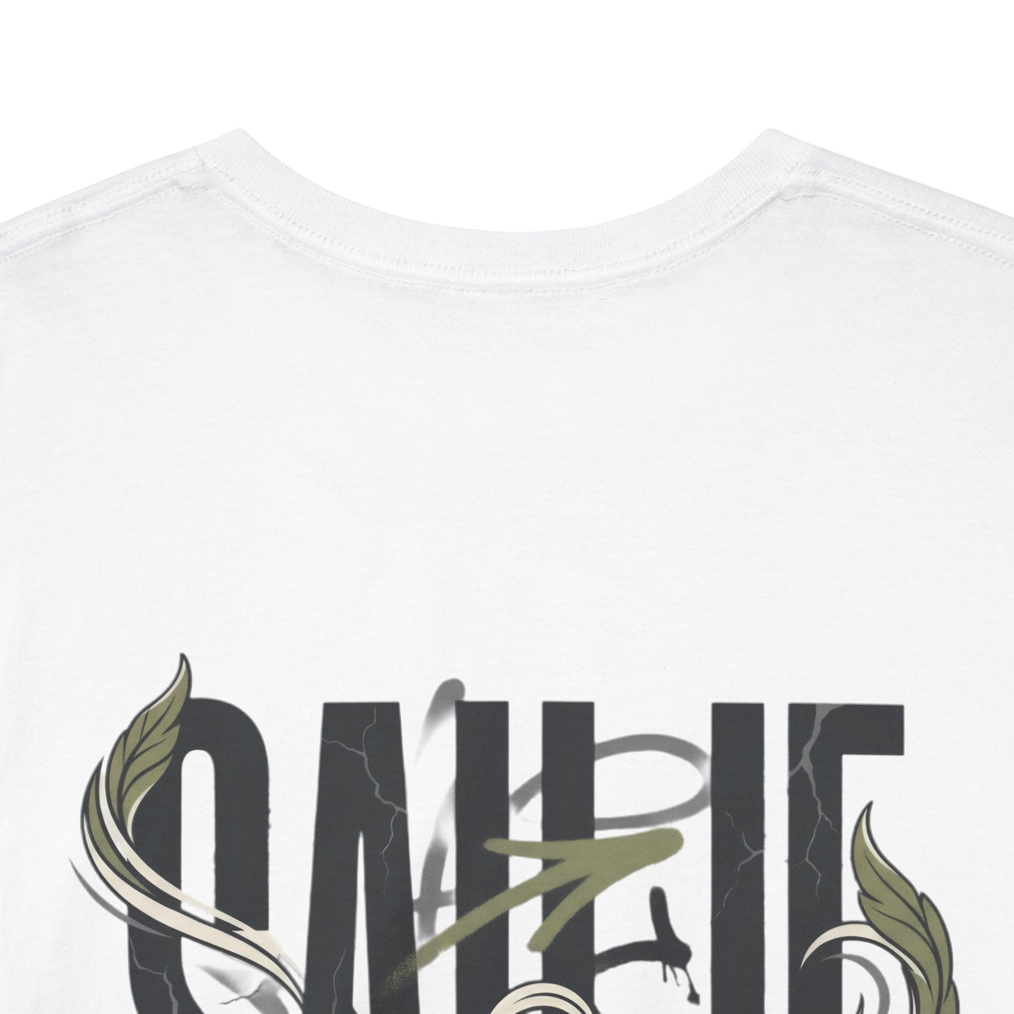 Graphic Tee — 'Savage' Typography with Snake Accent