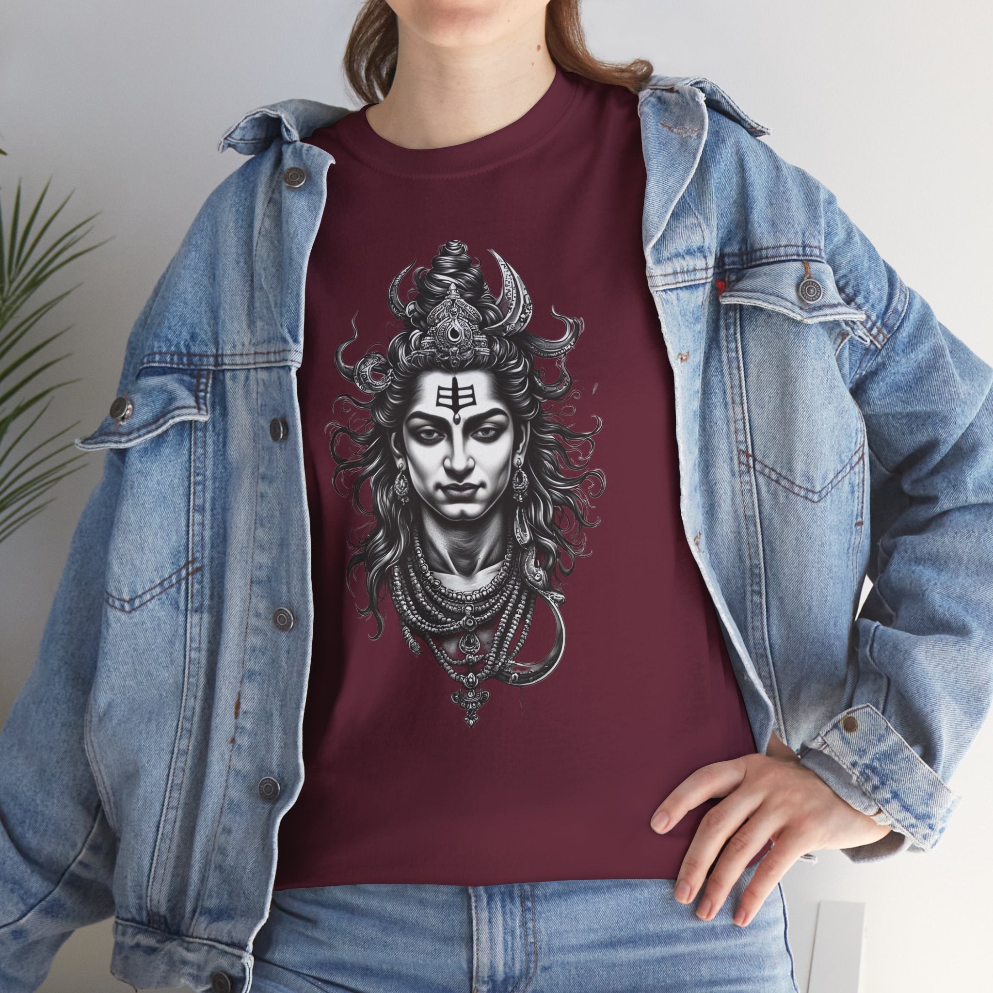 Shiva Portrait Tee — Hindu God Shiva Graphic T-Shirt