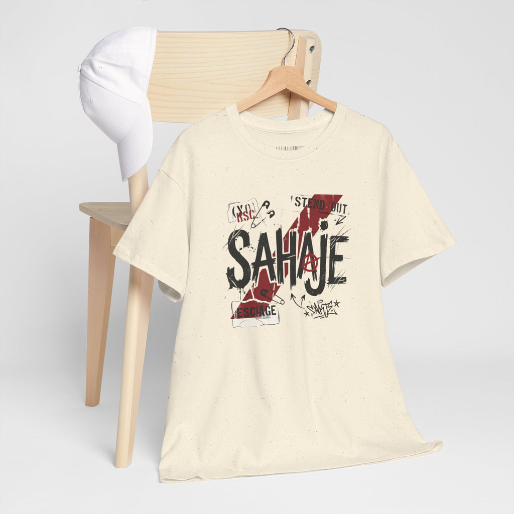 Sahaje Graphic Tee — Street Art Urban Casual T-Shirt