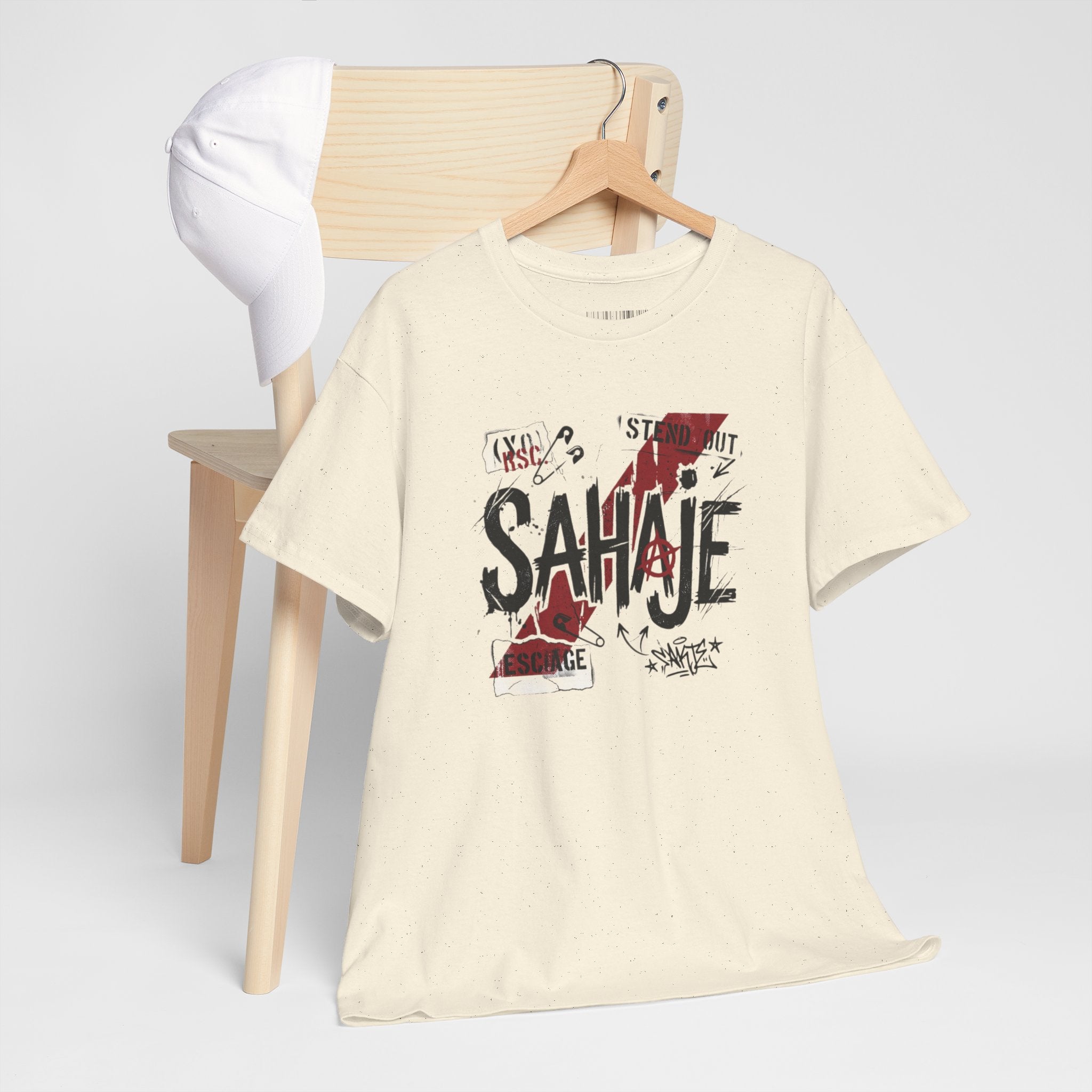 Sahaje Graphic Tee — Street Art Urban Casual T-Shirt