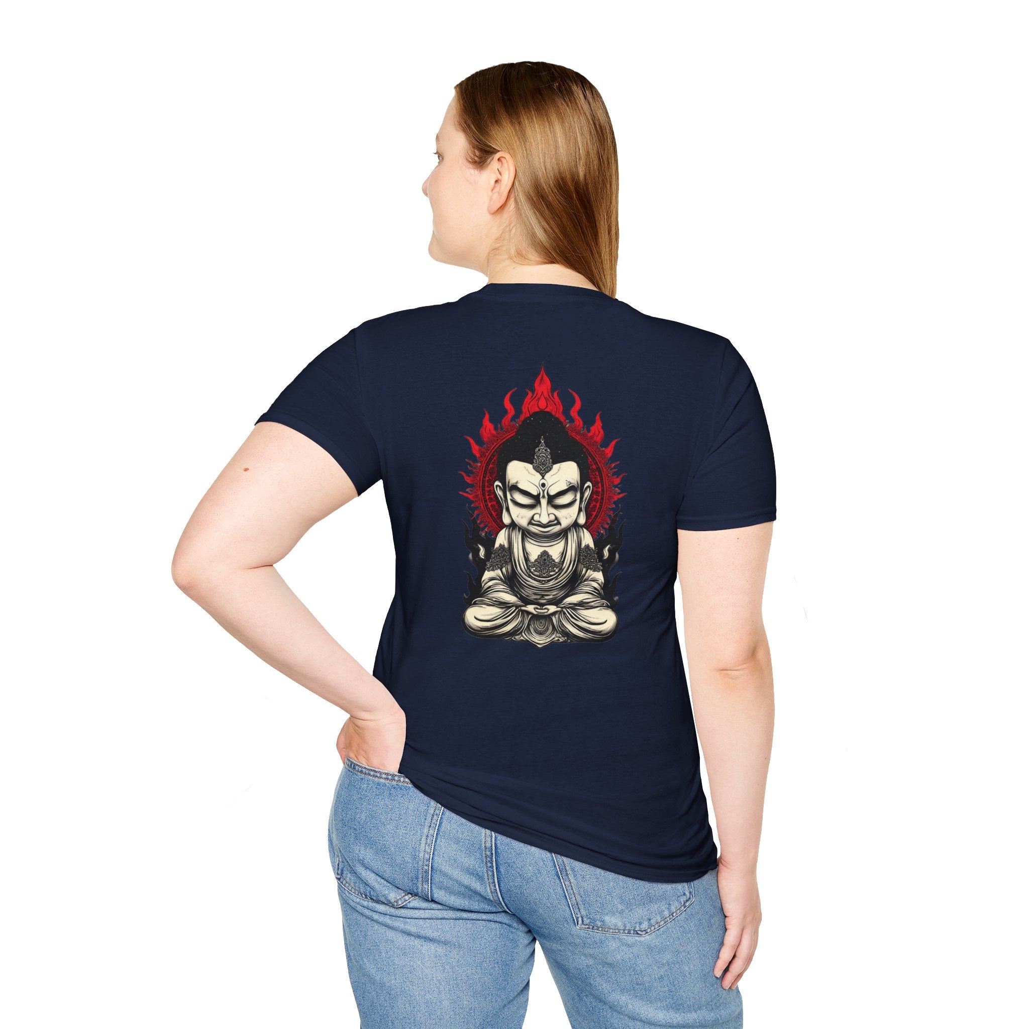 Buddha Flame T-Shirt — Fierce Meditating Buddha Graphic Tee