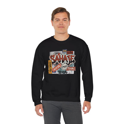 Sahajee Graphic Crewneck Sweatshirt — Urban Tagline Streetwear