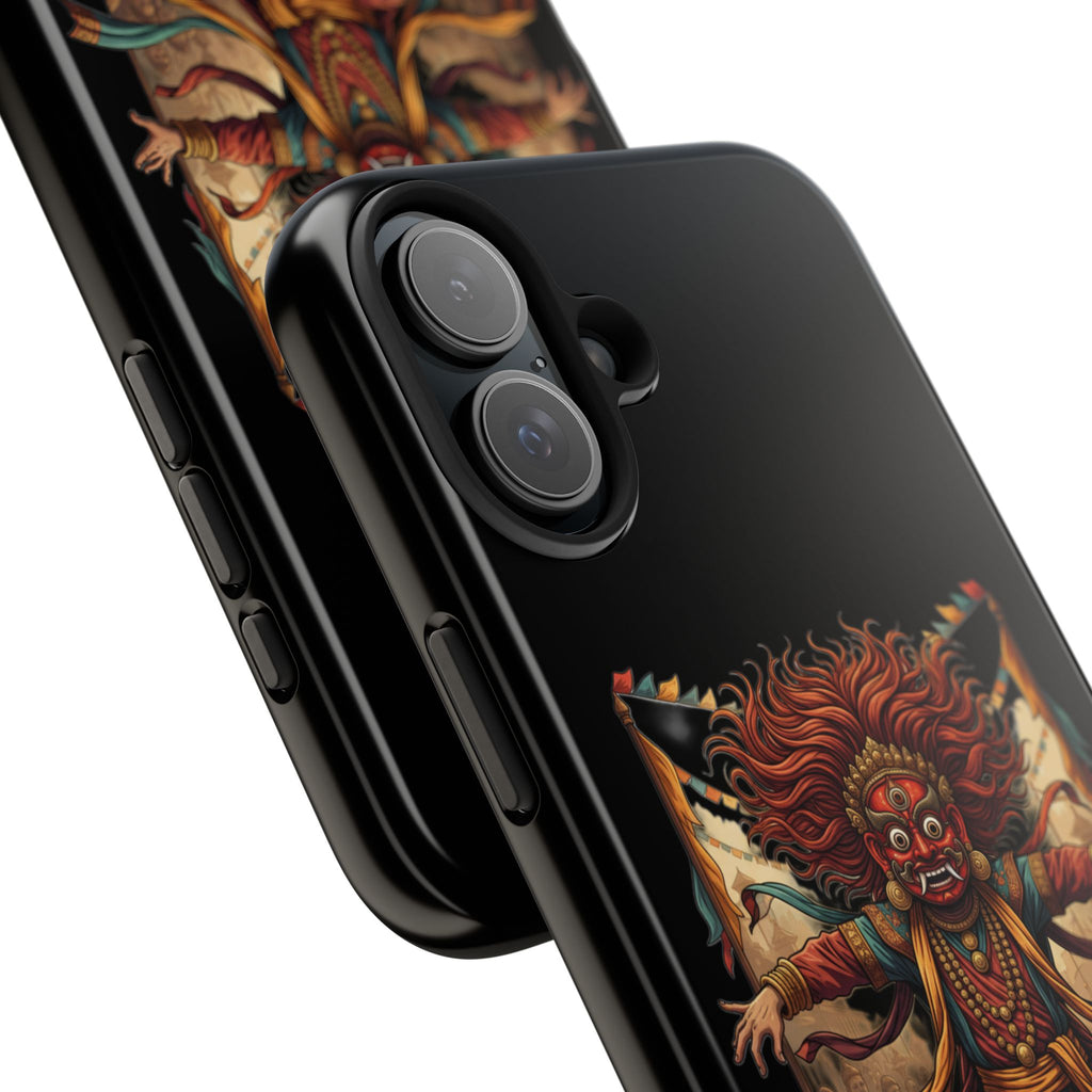 Tibetan Demon Dance Tough Phone Case — Bold Mythic Protective Cover