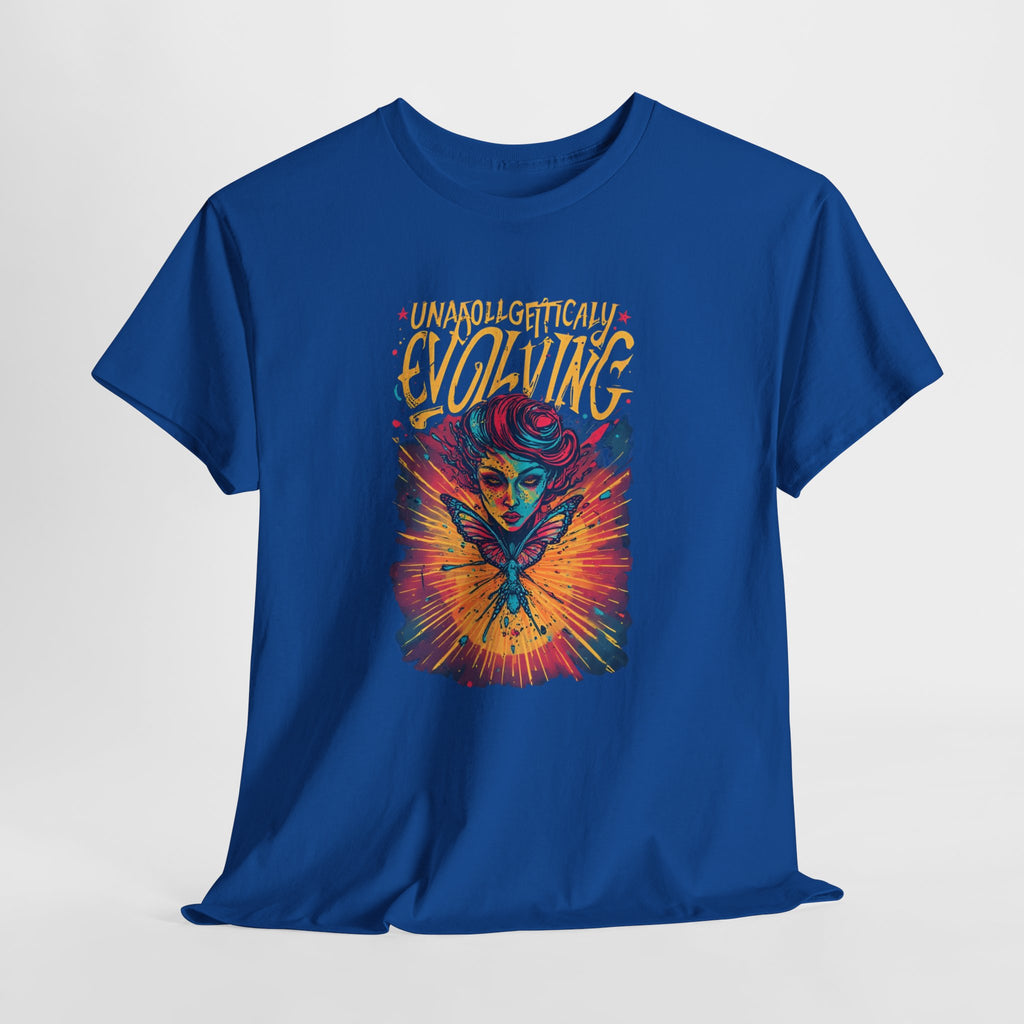 Evolving Alien Graphic Tee — "Unnaturally Evolving" Sci‑Fi Art T-Shirt