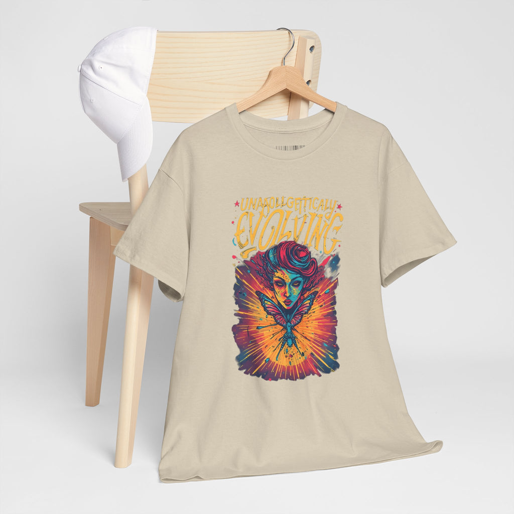Evolving Alien Graphic Tee — "Unnaturally Evolving" Sci‑Fi Art T-Shirt