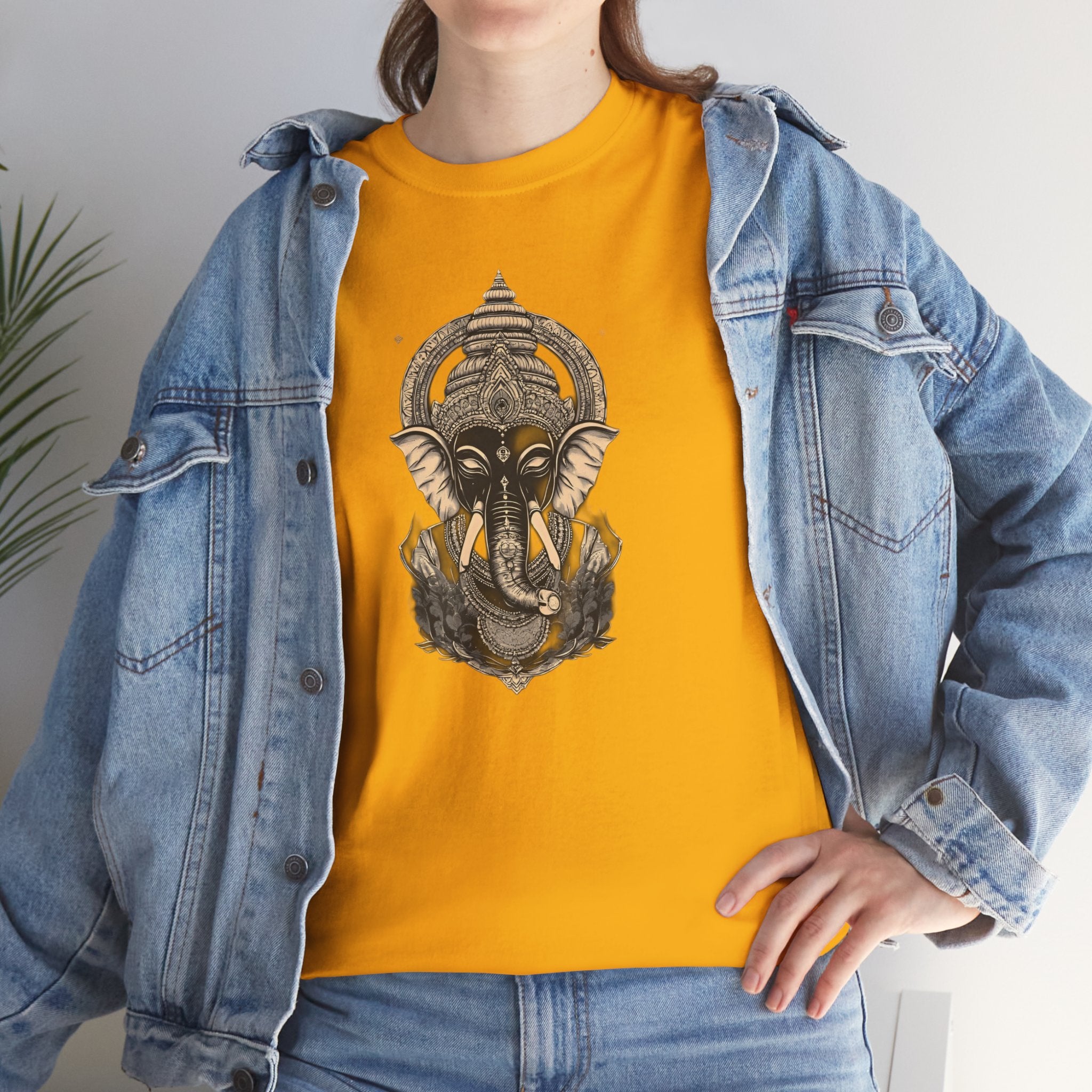 Elephant Mandala T‑Shirt — Spiritual Ganesha-Inspired Graphic Tee