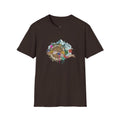Adventure Turtle Graphic T-Shirt — Mountain Shell Nature Art Tee