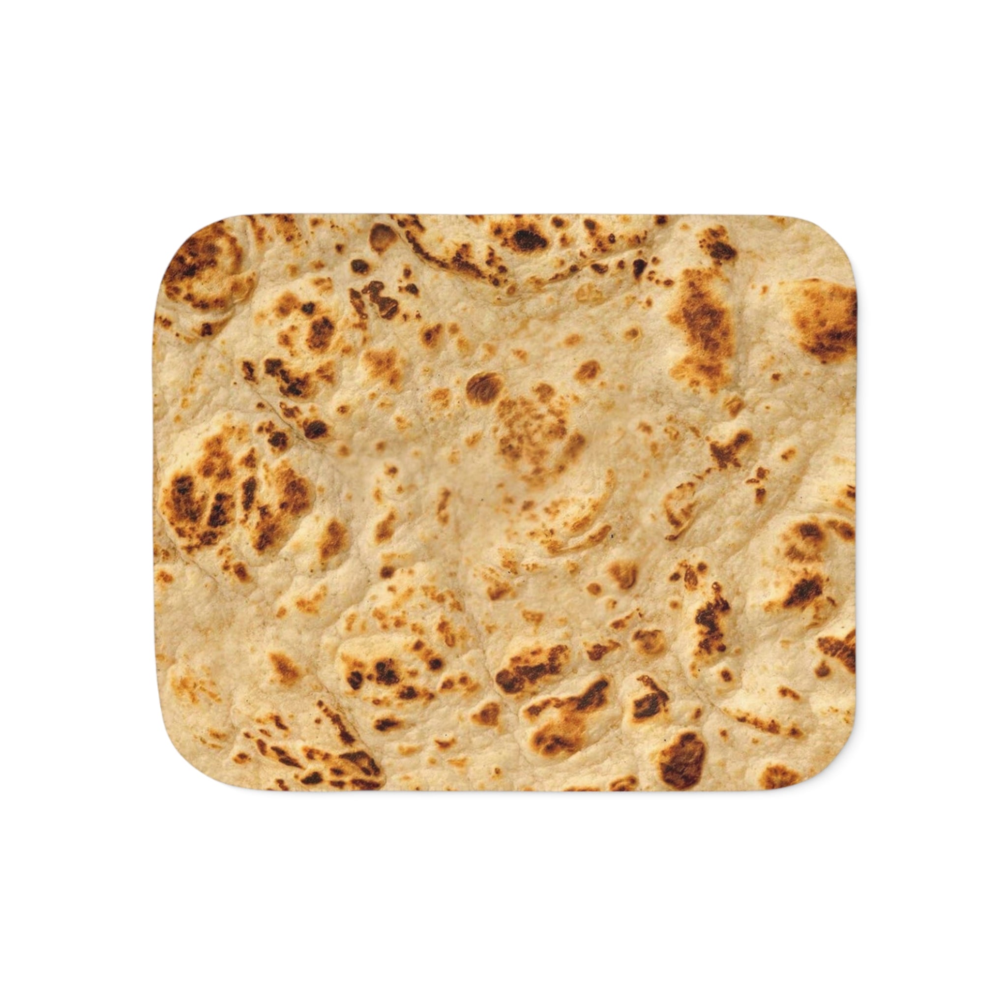 Tortilla Print Sherpa Blanket — Two‑Tone Cozy Throw