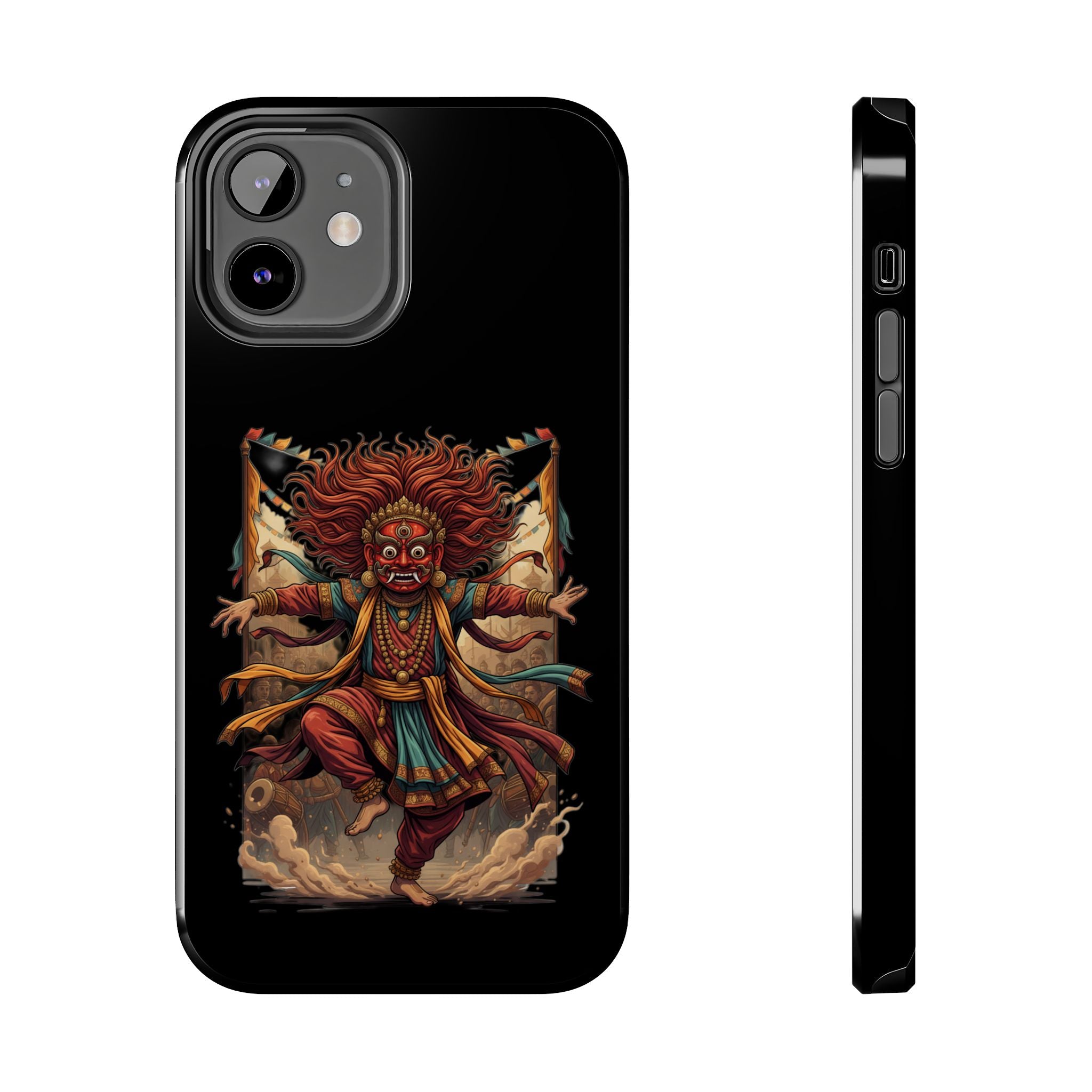 Tibetan Demon Dance Tough Phone Case — Bold Mythic Protective Cover