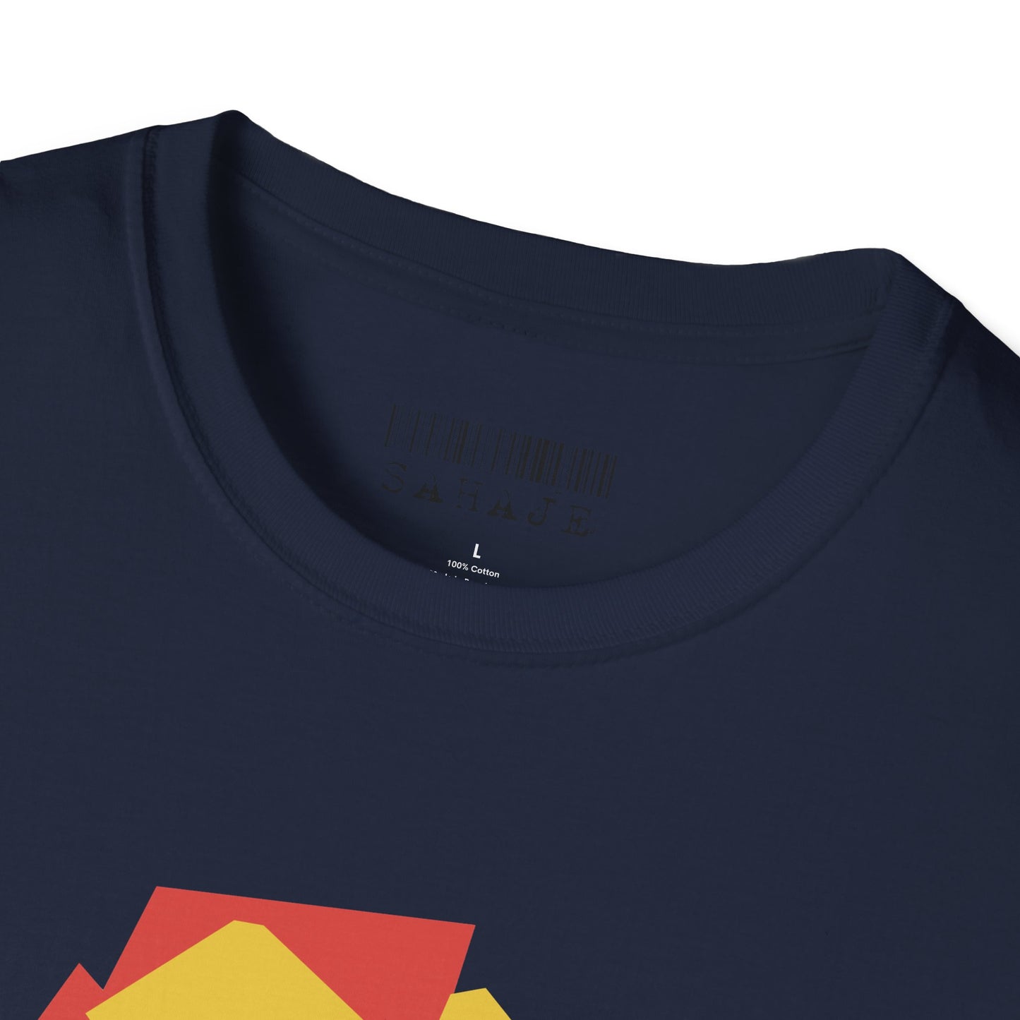 Abstract Faces Graphic T-Shirt — Modern Geometric 'Sahaje' Art Tee