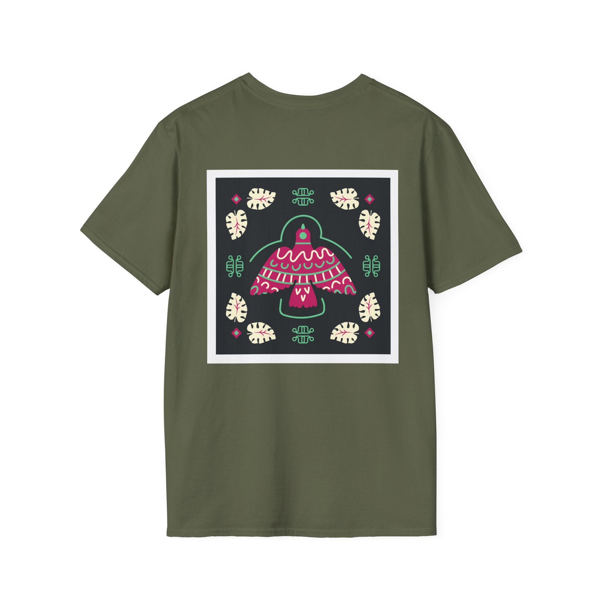 Mushroom Garden Graphic T-Shirt — Whimsical Pink Mushroom Design