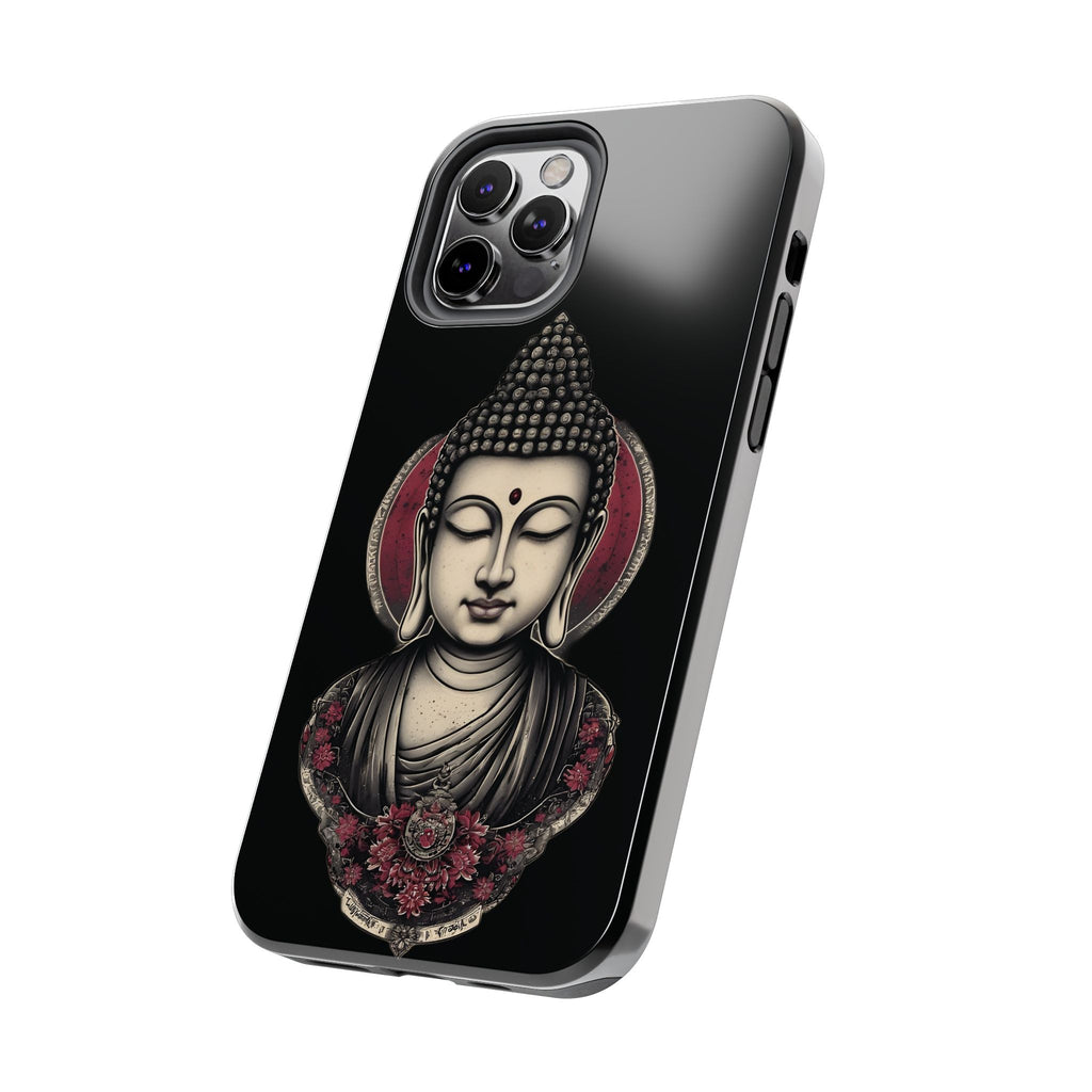 Buddha Floral Tough Phone Case — Protective Spiritual Phone Cover