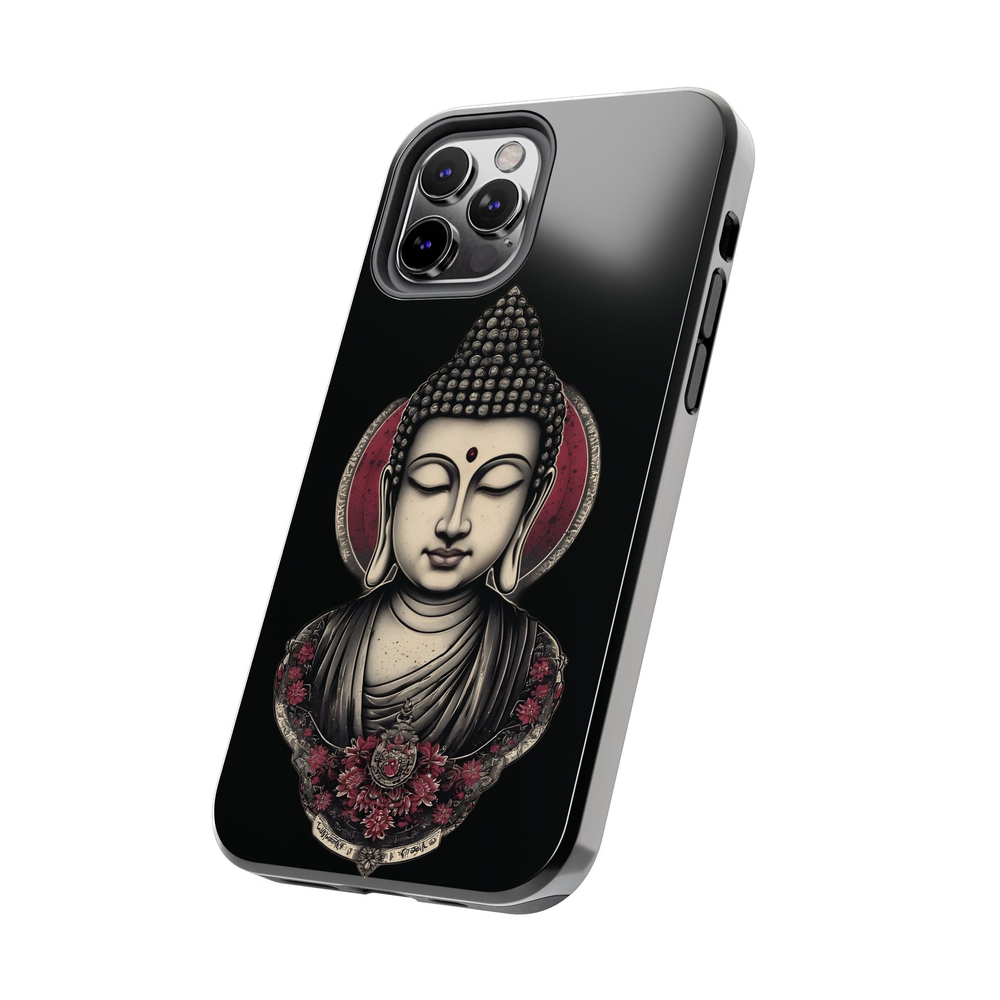 Buddha Floral Tough Phone Case — Protective Spiritual Phone Cover