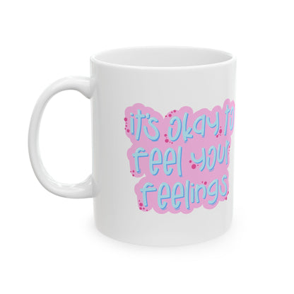 Ceramic Mug, Funny Gifts for Friends, Bright and Cheerful Coffee Cup, Birthday, Celebration, Everyday Use, Inspirational Drinkware