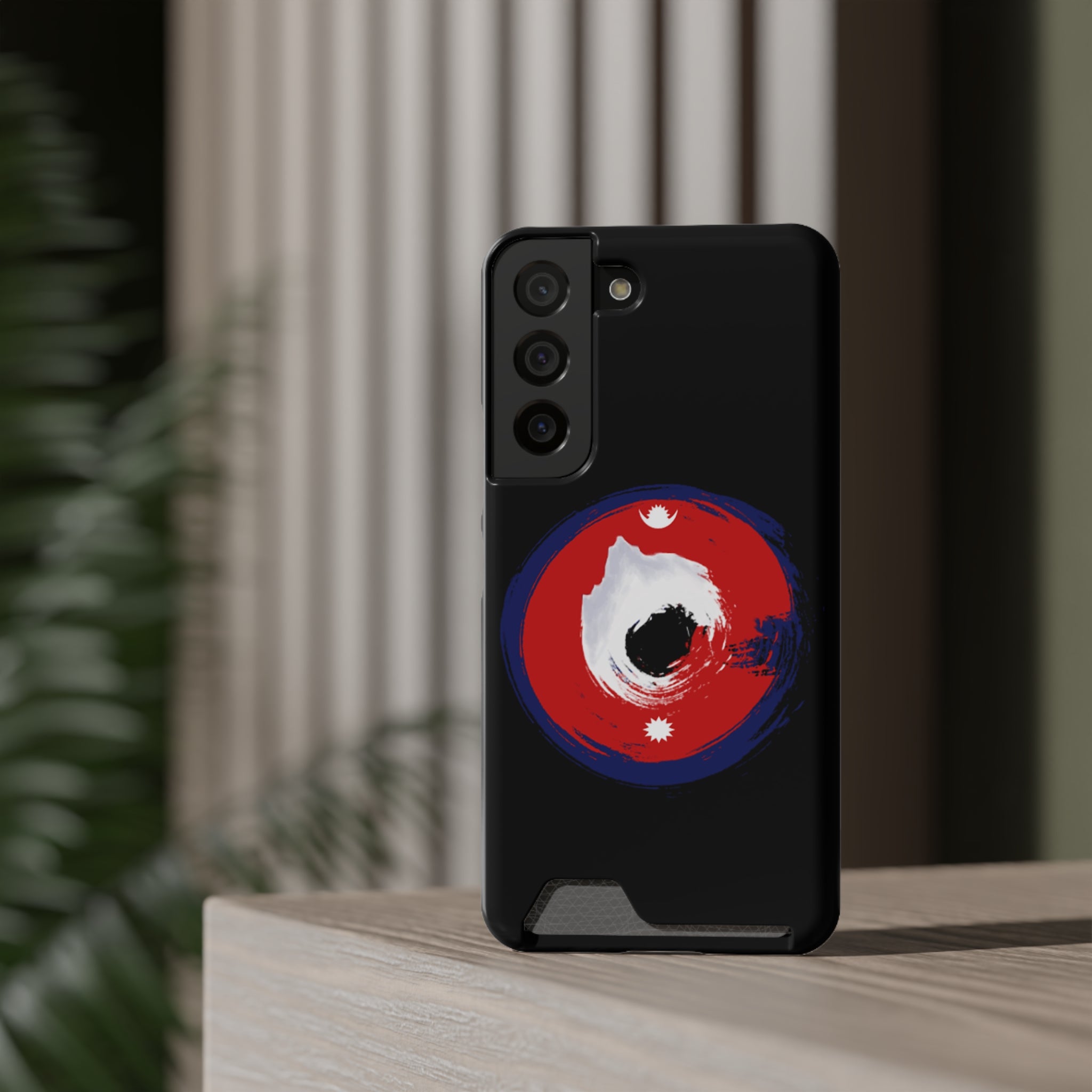 Sleek Phone Case with Card Holder – Unique Design, Gift for Students, Stylish Accessory, Everyday Use, Functional & Fashionable