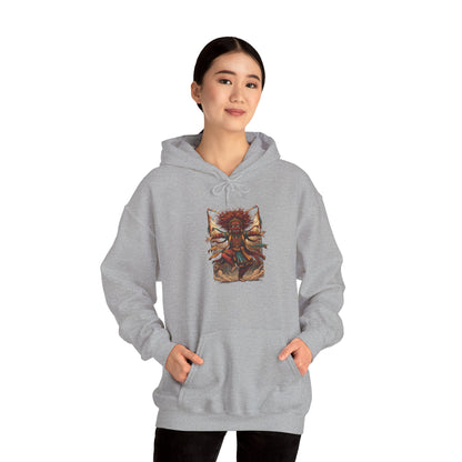 Mystic Sunflower Spirit Hoodie — Boho Meditation Floral Graphic Sweatshirt