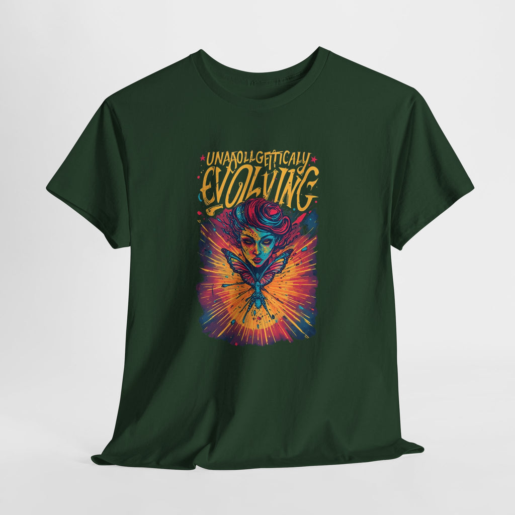 Evolving Alien Graphic Tee — "Unnaturally Evolving" Sci‑Fi Art T-Shirt