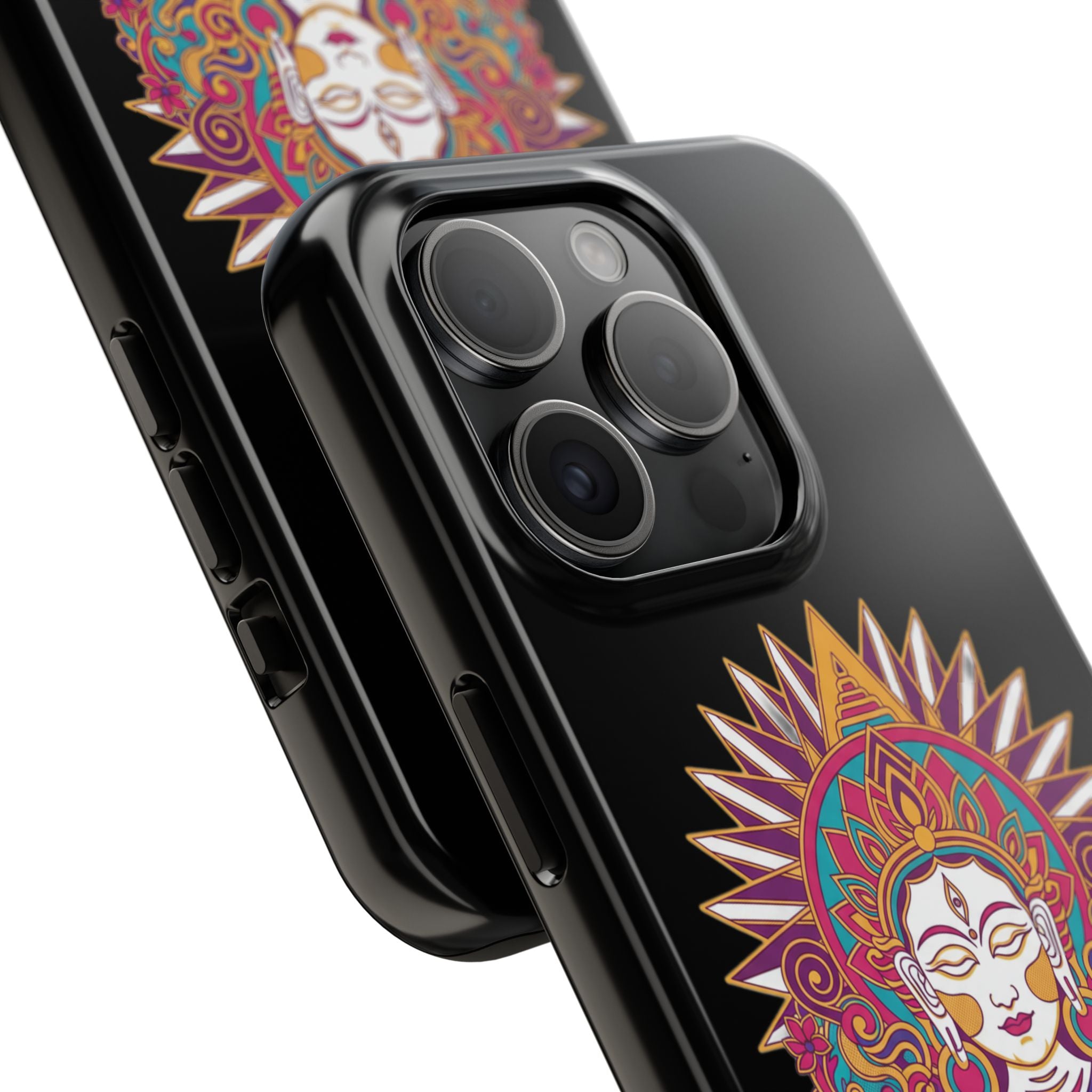 Buddha Mandala Tough Phone Case — Protective Spiritual iPhone Cover