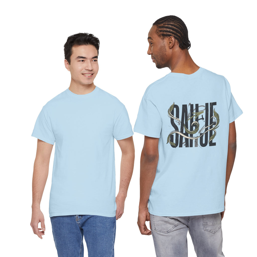 Graphic Tee — 'Savage' Typography with Snake Accent