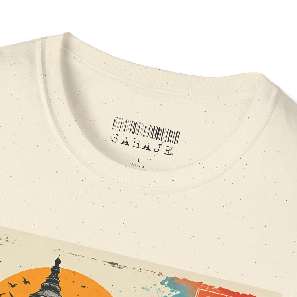 Bhaktapur Vintage Travel T-Shirt – Nepal Pagoda Graphic Tee