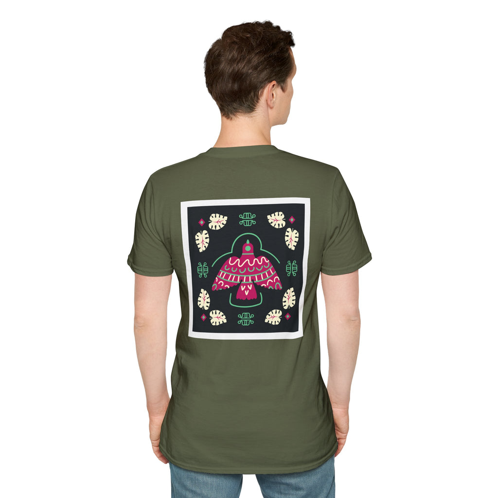 Mushroom Garden Graphic T-Shirt — Whimsical Pink Mushroom Design