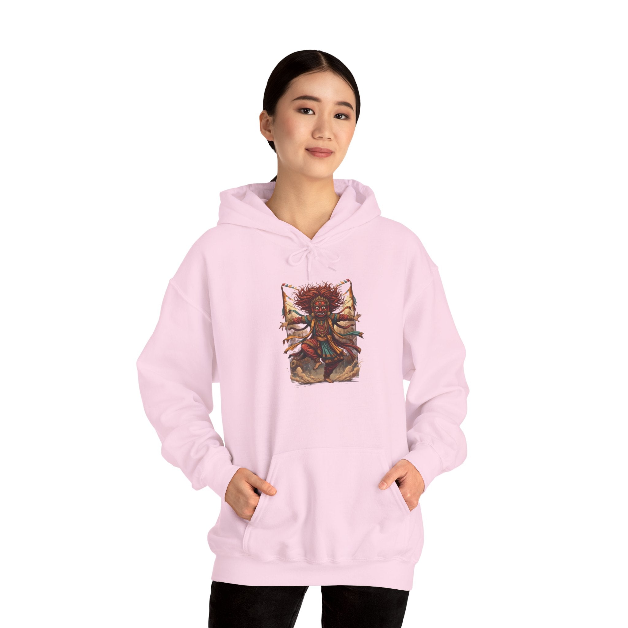 Mystic Sunflower Spirit Hoodie — Boho Meditation Floral Graphic Sweatshirt