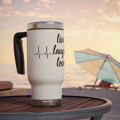 Inspirational Stainless Steel Travel Mug, Live Laugh Love Travel Cup, Coffee Mug for On-the-Go, Gift for Coffee Lovers, Motivational [...]