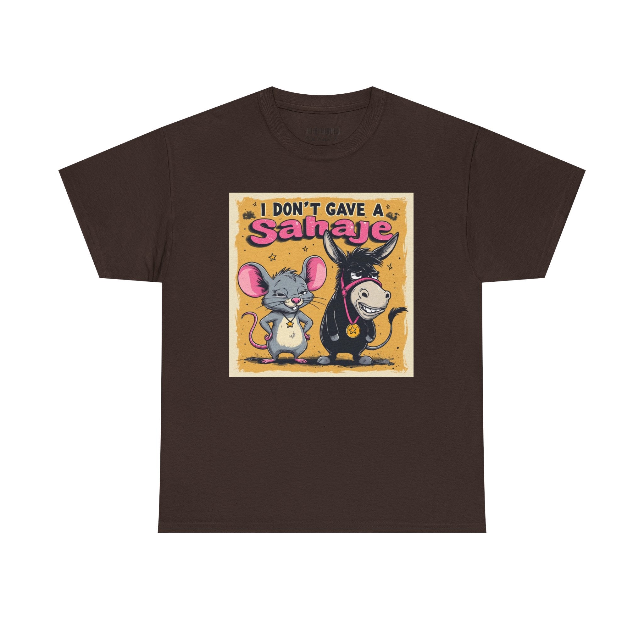 I Don't Give A Snair! Tee — Funny Mouse & Cat Graphic T-Shirt
